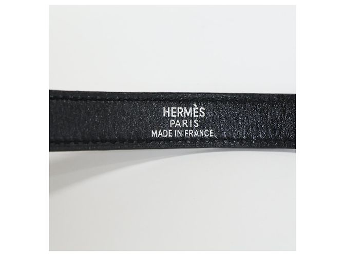 Hermès Bracciale Kelly Double Tour in pelle HERMES Nero Argento - vista 5