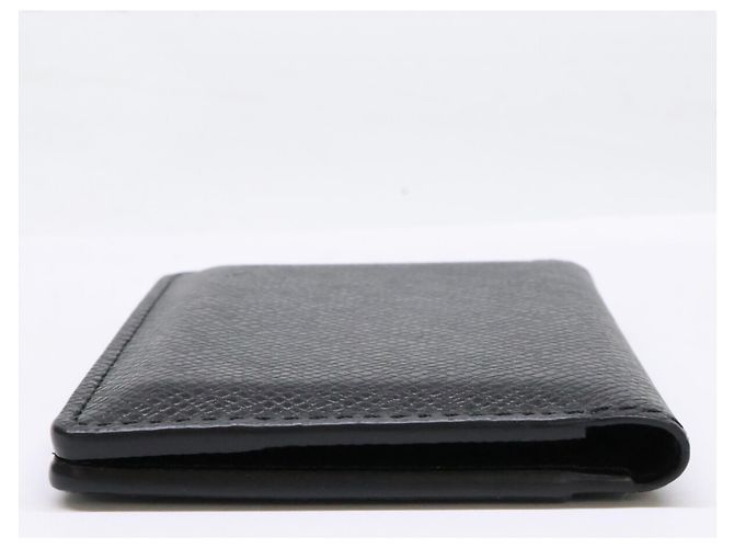 Louis Vuitton Taiga Leather Card Case Black - view 2