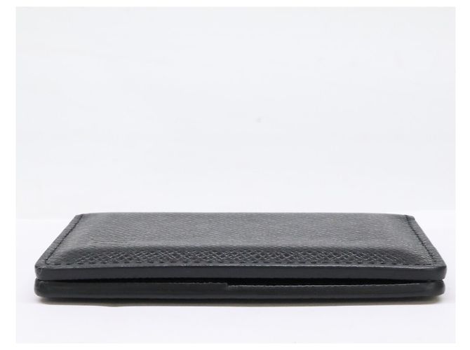 Louis Vuitton Taiga Leather Card Case Black - view 3