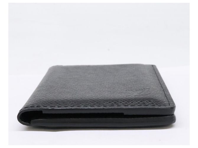 Louis Vuitton Taiga Leather Card Case Black - view 4