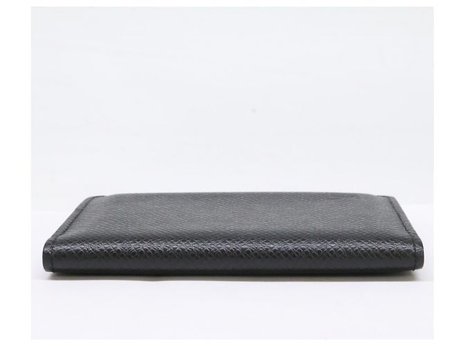 Louis Vuitton Taiga Leather Card Case Black - view 5