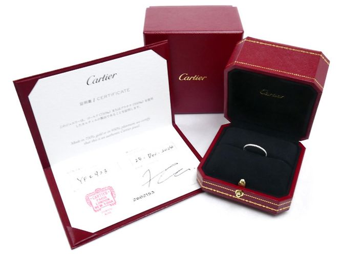 Cartier 18K Weißgold Diamantring - Ansicht 8