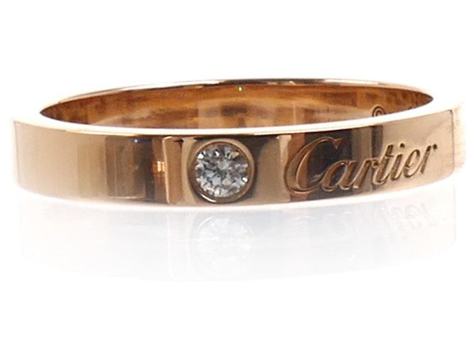 Anello C de Wedding in oro rosa 18K Cartier - vista 3