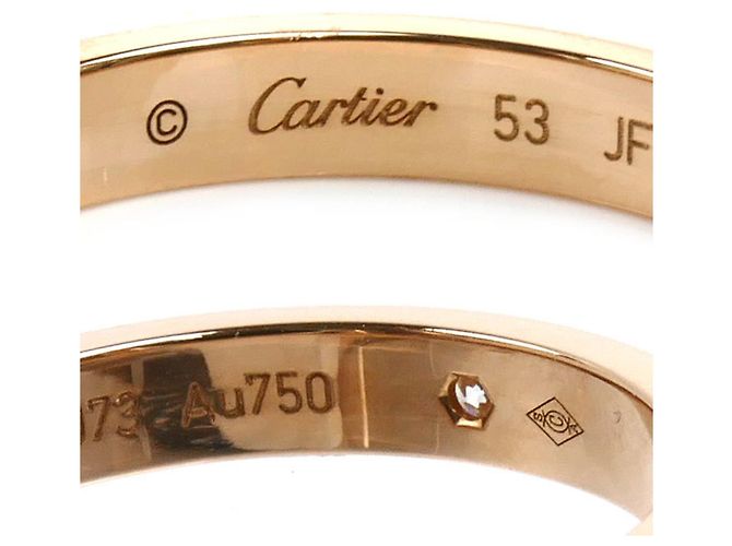 Anello C de Wedding in oro rosa 18K Cartier - vista 5