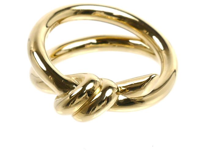 Tiffany & Co. 18K Gelbgold Knoten Doppelreihen Ring - Ansicht 3