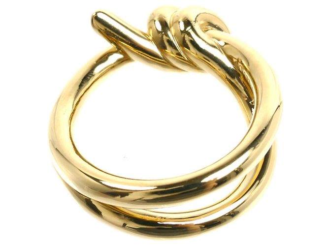Tiffany & Co. 18K Gelbgold Knoten Doppelreihen Ring - Ansicht 4