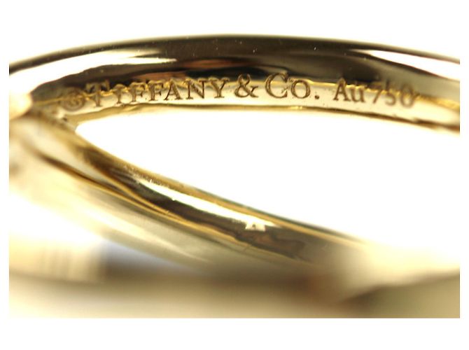 Tiffany & Co. 18K Gelbgold Knoten Doppelreihen Ring - Ansicht 5