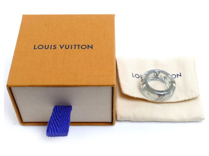 Anello Louis Vuitton GP Resin x Strass Sparks Argento Blu - vista 7