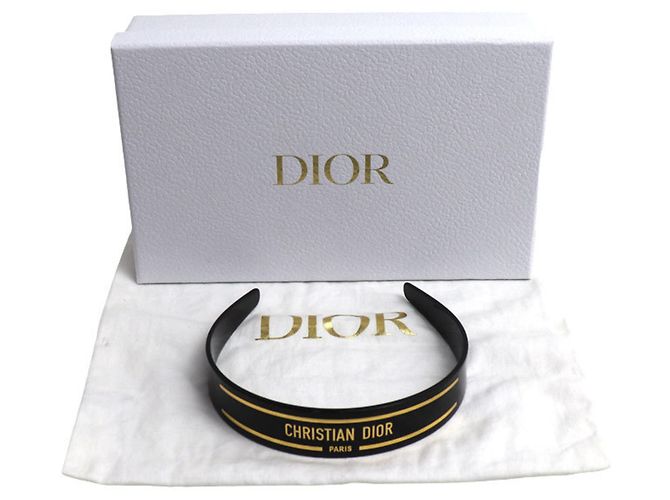 Cerchietto Alice marrone e oro Christian Dior D'oro - vista 6