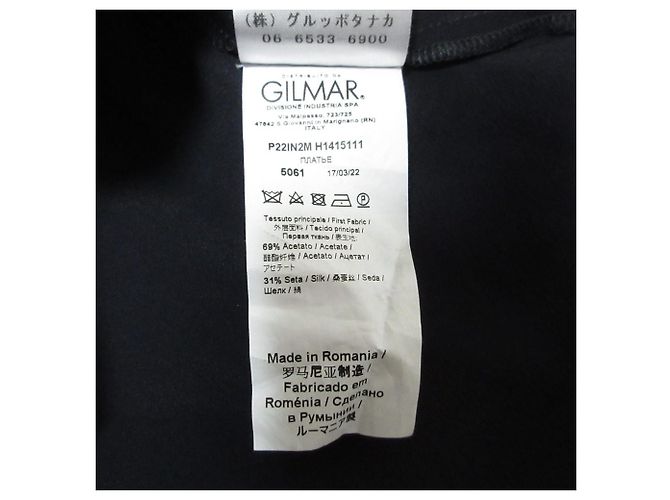 Autre Marque N°21 Gerafftes Kleid Blau Marineblau - Ansicht 12
