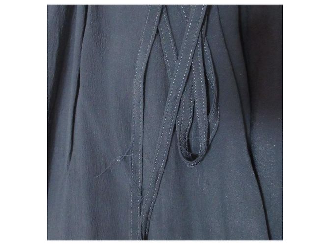 Autre Marque N°21 Gerafftes Kleid Blau Marineblau - Ansicht 17