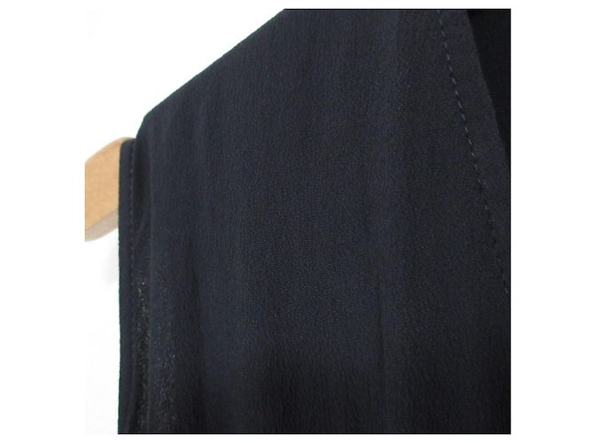 Autre Marque N°21 Gerafftes Kleid Blau Marineblau - Ansicht 3