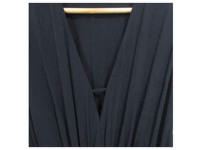 Autre Marque N°21 Gerafftes Kleid Blau Marineblau - Ansicht 4