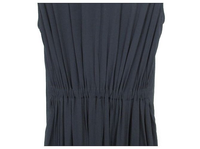 Autre Marque N°21 Gerafftes Kleid Blau Marineblau - Ansicht 6