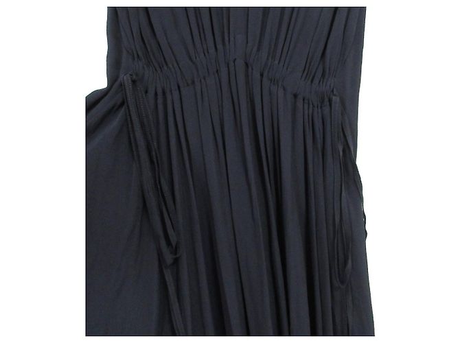 Autre Marque N°21 Gerafftes Kleid Blau Marineblau - Ansicht 7