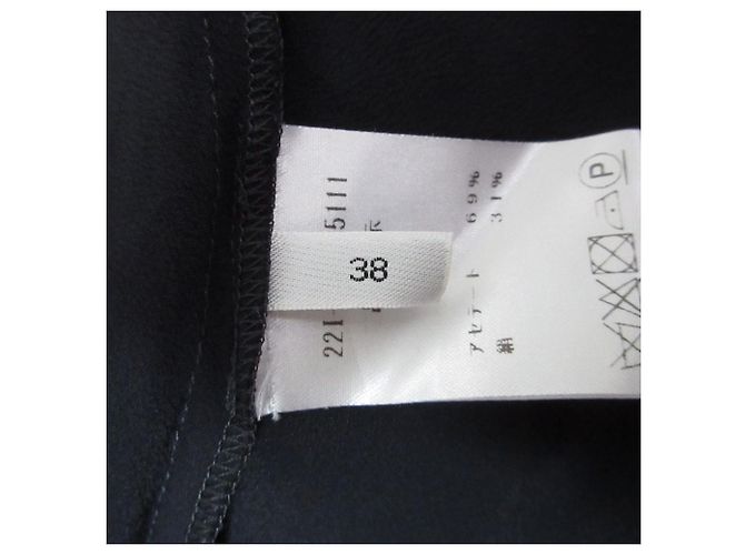 Autre Marque N°21 Gerafftes Kleid Blau Marineblau - Ansicht 9
