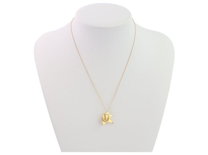 Collana Comet Plus TASAKI in Au750 con perla dorata D'oro - vista 5