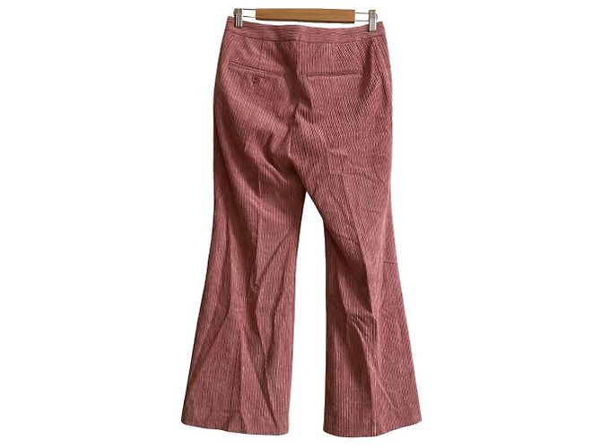 Autre Marque Noble Cord-Crop-Hose Pink - Ansicht 2