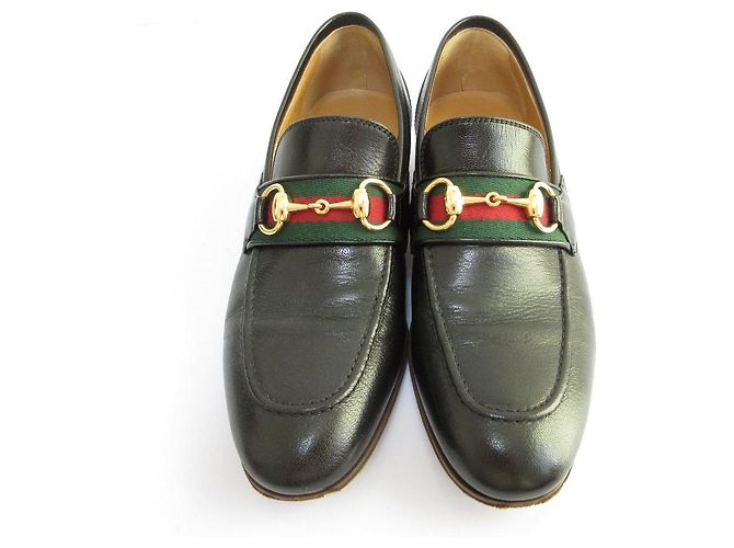 Gucci Webline Leder Loafer Pumps Schwarz - Ansicht 2