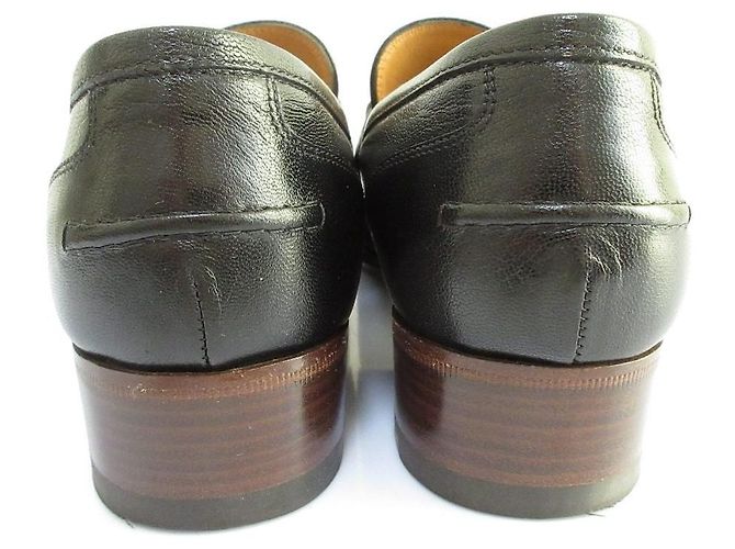 Gucci Webline Leder Loafer Pumps Schwarz - Ansicht 4