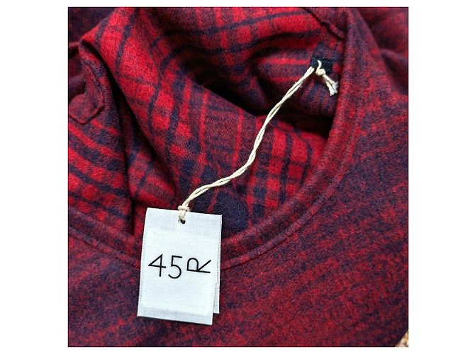 Autre Marque Jersey-Flanellkleid 45R Rot - Ansicht 5