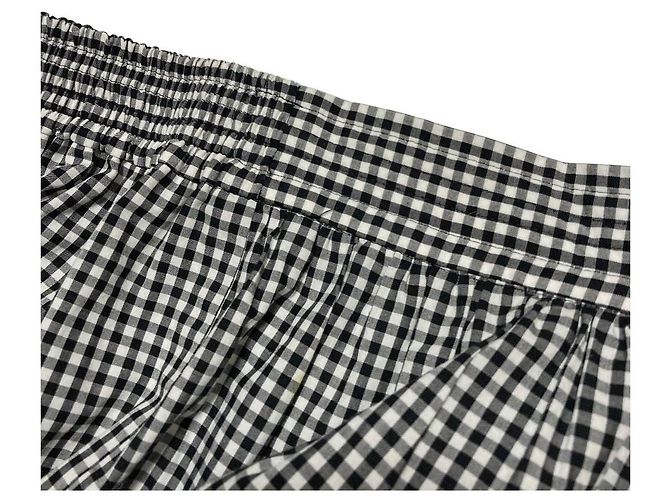 Autre Marque Snidel Gingham Stufenrock Schwarz - Ansicht 3