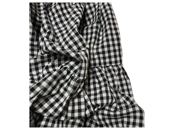 Autre Marque Snidel Gingham Stufenrock Schwarz - Ansicht 5