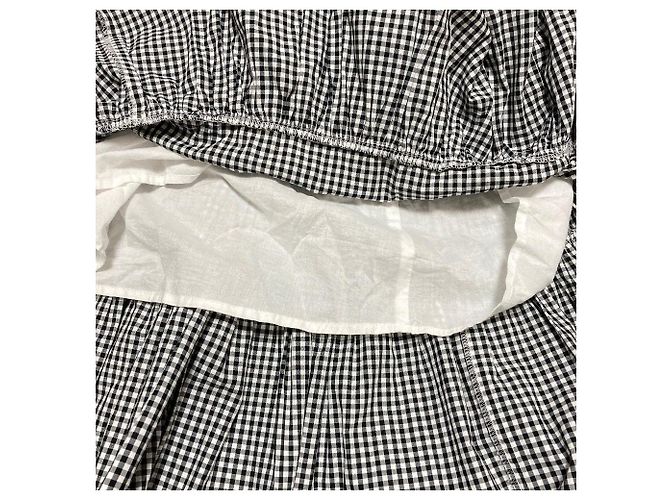 Autre Marque Snidel Gingham Stufenrock Schwarz - Ansicht 6