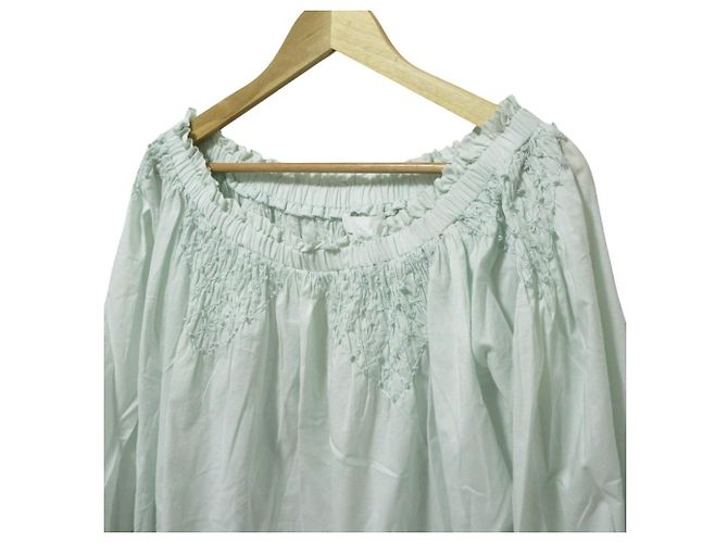 Autre Marque Camicetta a maniche lunghe con spalle scoperte in cotone MARLE di Merlette Verde - vista 4