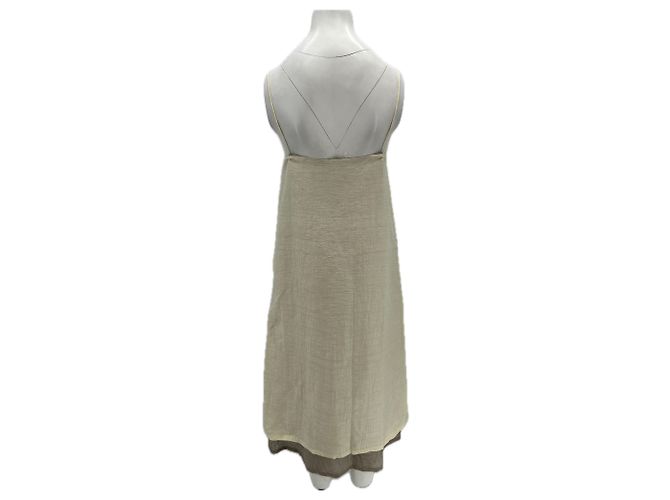 Trussardi Jeans Leinenkleid Beige M - Ansicht 2