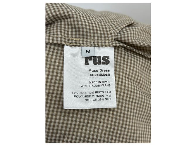 Trussardi Jeans Leinenkleid Beige M - Ansicht 6