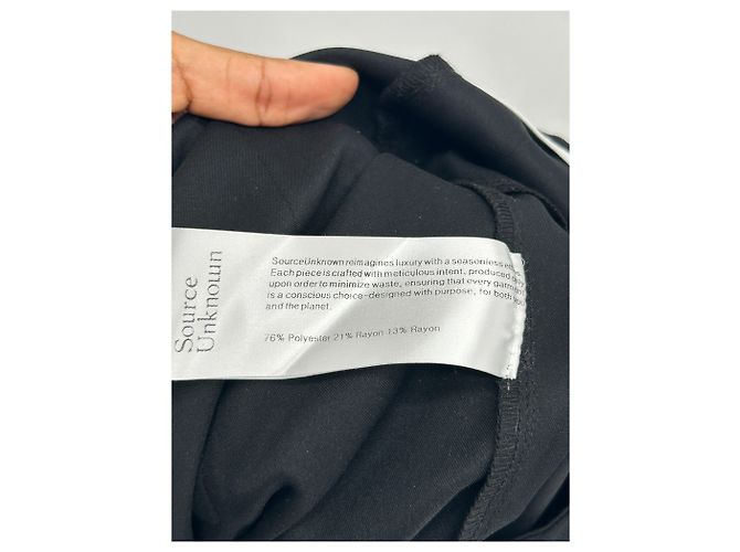 Autre Marque Schwarze Hose aus Polyester - Ansicht 4