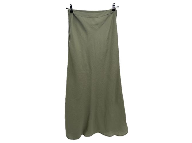 Autre Marque Falda SHOEBY caqui de viscosa S - vista 2