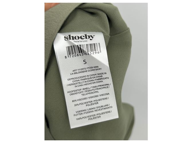 Autre Marque Falda SHOEBY caqui de viscosa S - vista 4