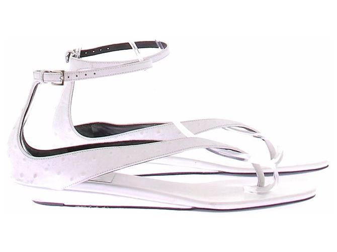 Autre Marque Sandali con listini bianchi Bianco - vista 6