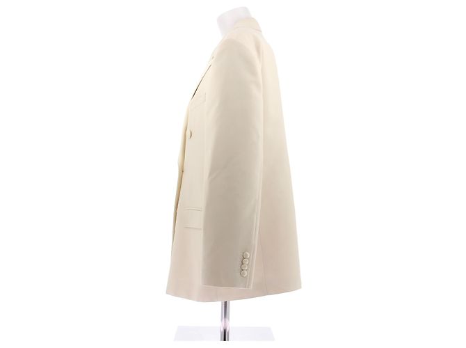 Blazer in cotone ecru Céline Beige - vista 3