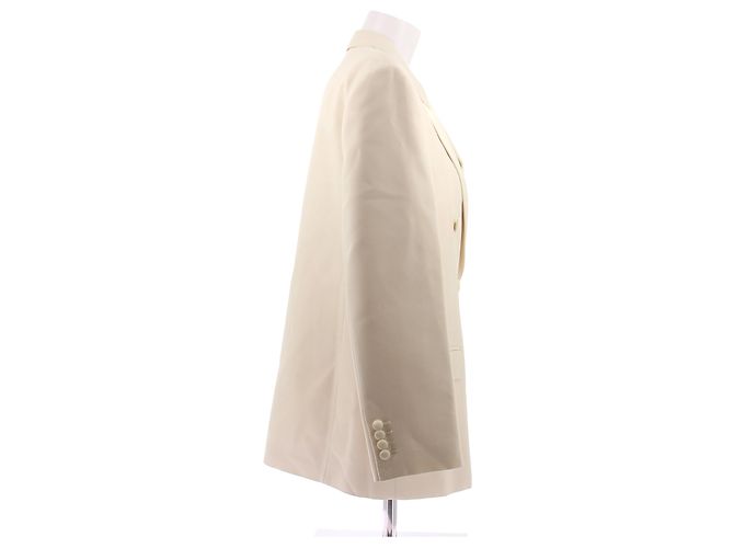 Blazer in cotone ecru Céline Beige - vista 4
