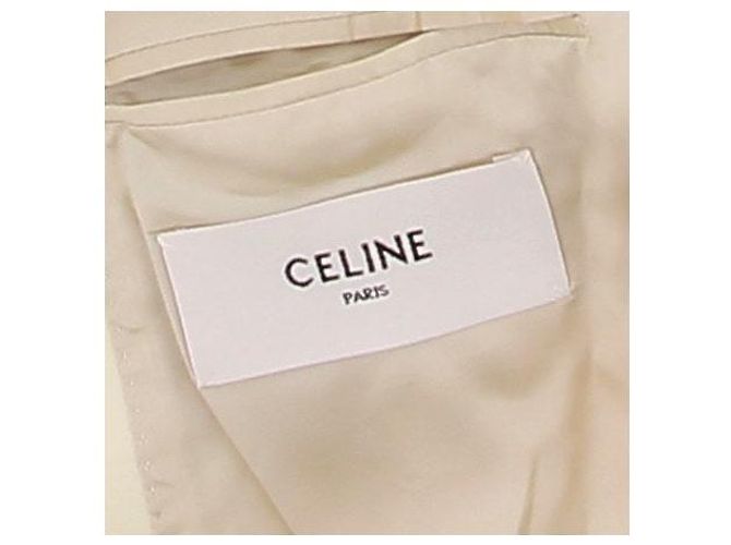 Blazer in cotone ecru Céline Beige - vista 5