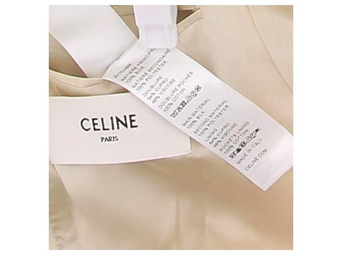 Blazer in cotone ecru Céline Beige - vista 6