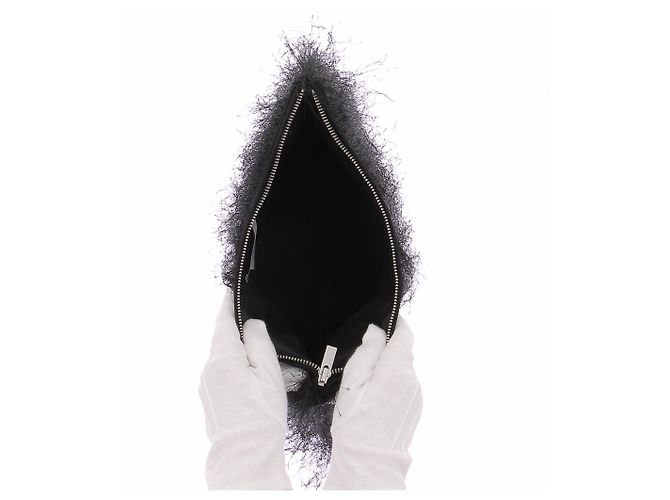 Autre Marque Clutch nera effetto pelliccia Nero - vista 4