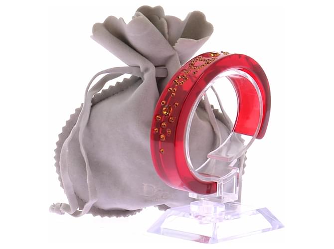 Dior Bracciale in PVC rosso - vista 6
