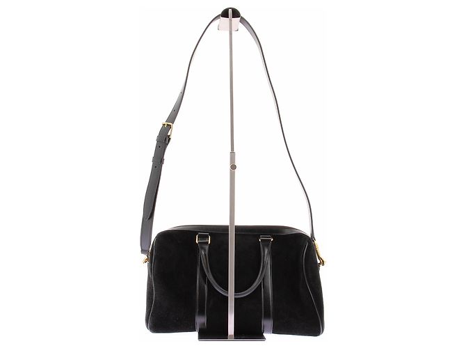 Céline Borsa a mano in pelle Boston Nero - vista 3