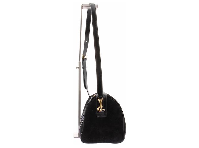 Céline Borsa a mano in pelle Boston Nero - vista 4