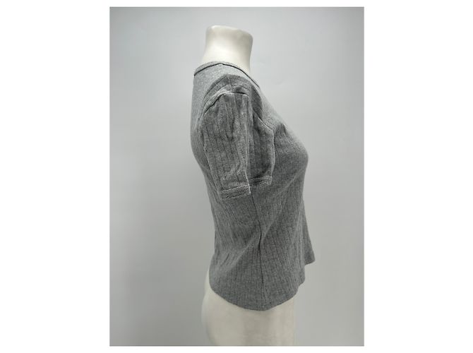 Autre Marque Camiseta de algodón gris - vista 4