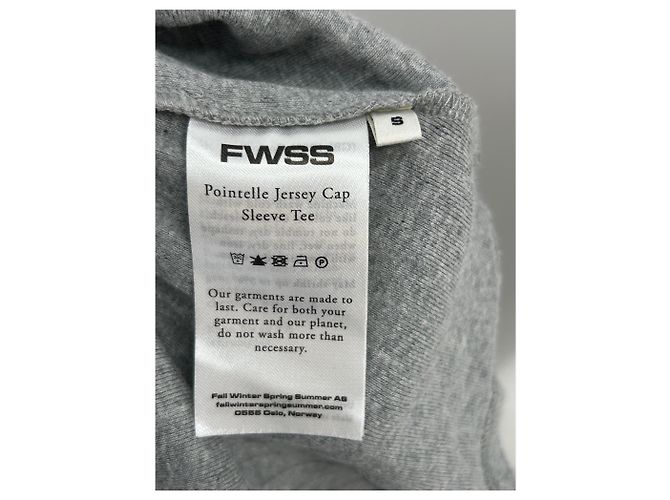 Autre Marque Camiseta de algodón gris - vista 6
