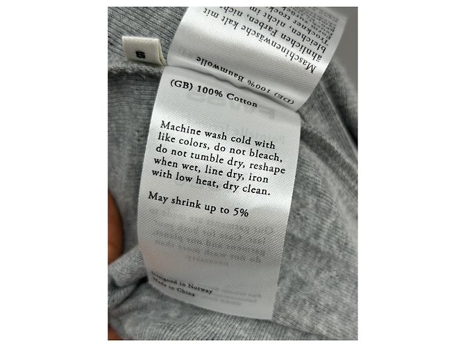 Autre Marque Camiseta de algodón gris - vista 7