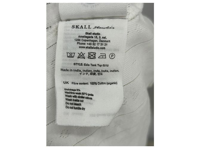 Autre Marque Top de tirantes blanco de algodón SKALL STUDIO XS - vista 7
