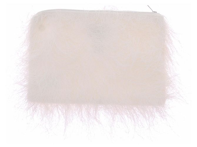 Autre Marque Clutch blanca efecto pelo Blanco - vista 2