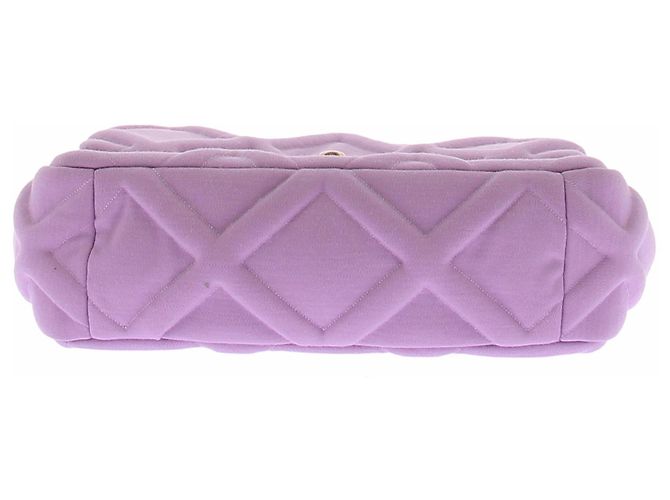 Chanel Borsa 19 in jersey Porpora - vista 6