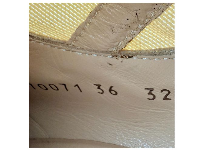 Stivaletti con lacci in mesh e pelle beige Giuseppe Zanotti Taglia 36 - vista 6
